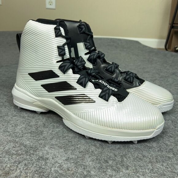 adidas Other - Adidas Mens Football Cleat 17 White Black Shoe Gridlock Linemen High Sport A8